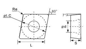 Пластина CCMT060208-MJ1 BT25CS