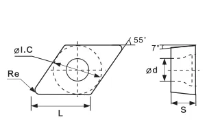 Пластина DCMT070204-PJ1 BT05PA