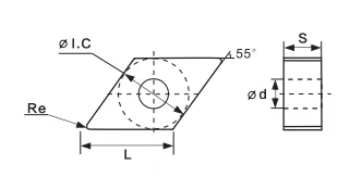 Пластина DNMG150608R-F BT25CS